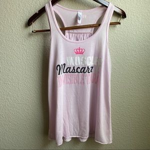 Bella pink racer back workout casual tank top